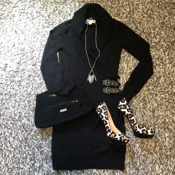 Michael Kors Cowl Neck Sweater Dress - Picture 4 of 7